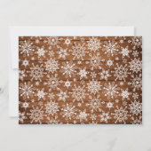 Cartes Pour Fêtes Annuelles 3 PHOTO Noël Rustique Brown Bois Salutation (Dos)