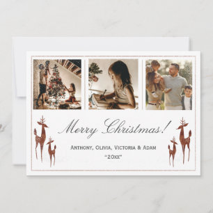 Cartes Pour Fêtes Annuelles 3 photos Collage de Noël Vacances de Noël 