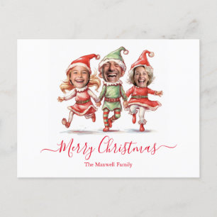 Cartes Pour Fêtes Annuelles 3 photos elfes de Noël
