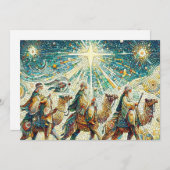 Cartes Pour Fêtes Annuelles 3 sages (Devant / Derrière)