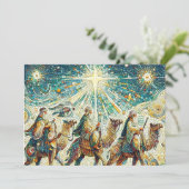 Cartes Pour Fêtes Annuelles 3 sages (Debout devant)