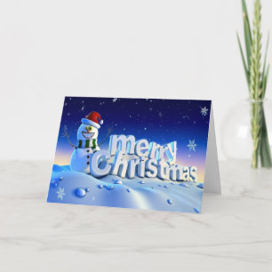 Cartes Pour Fêtes Annuelles 3d joyeux noël et bonne nouvelle année