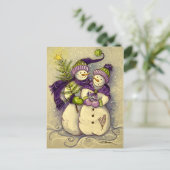 Cartes Pour Fêtes Annuelles 4882 Noël des Snowmen (Debout devant)