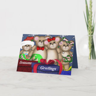 Cartes Pour Fêtes Annuelles 4 copains Noël
