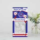 Cartes Pour Fêtes Annuelles 4 juillet (Debout devant)