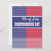 Cartes Pour Fêtes Annuelles 4 juillet (Devant)