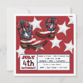 Cartes Pour Fêtes Annuelles 4 juillet (Devant)