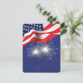 Cartes Pour Fêtes Annuelles 4 juillet (Debout devant)