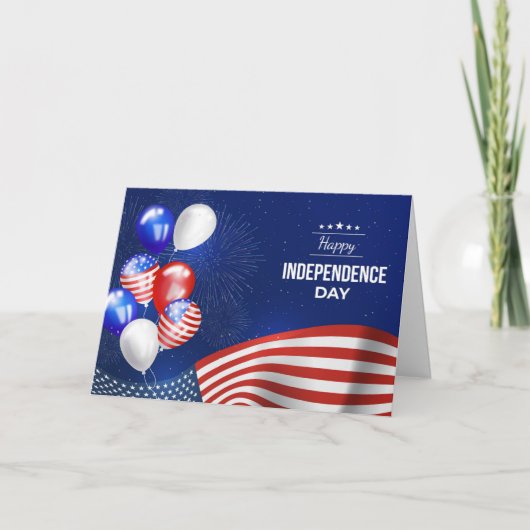 Cartes Pour Fêtes Annuelles 4 juillet (Devant)