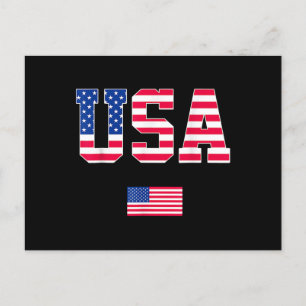 Cartes Pour Fêtes Annuelles 4 juillet Chemise USA Patriotique US American Drap