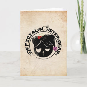 Cartes Pour Fêtes Annuelles 4 petits monstres - logo de vacances de Michael