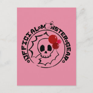 Cartes Pour Fêtes Annuelles 4 petits monstres - logo de vacances de Nessa