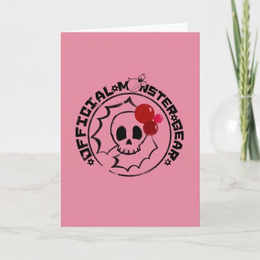 Cartes Pour Fêtes Annuelles 4 petits monstres - logo de vacances de Nessa (Devant)