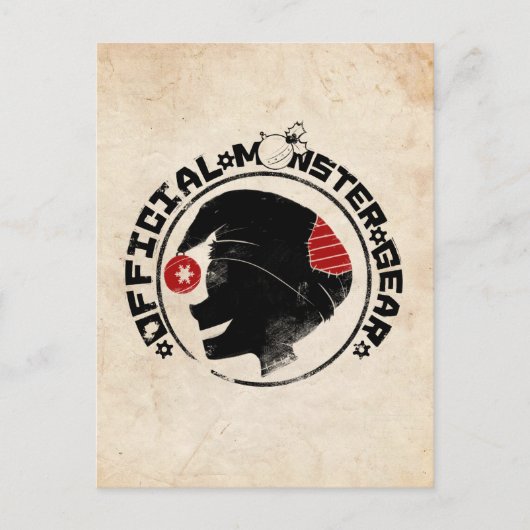 Cartes Pour Fêtes Annuelles 4 petits monstres - logo de vacances de Nigel (Devant)