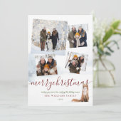 Cartes Pour Fêtes Annuelles 4 Photo Joyeux Noël Renard d'hiver (Debout devant)