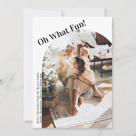 Cartes Pour Fêtes Annuelles 4 Photo oh Quel Noël Amusant (Devant)