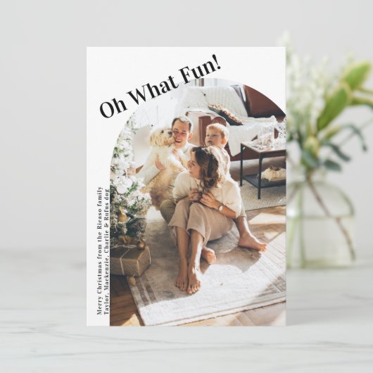 Cartes Pour Fêtes Annuelles 4 Photo oh Quel Noël Amusant (Debout devant)