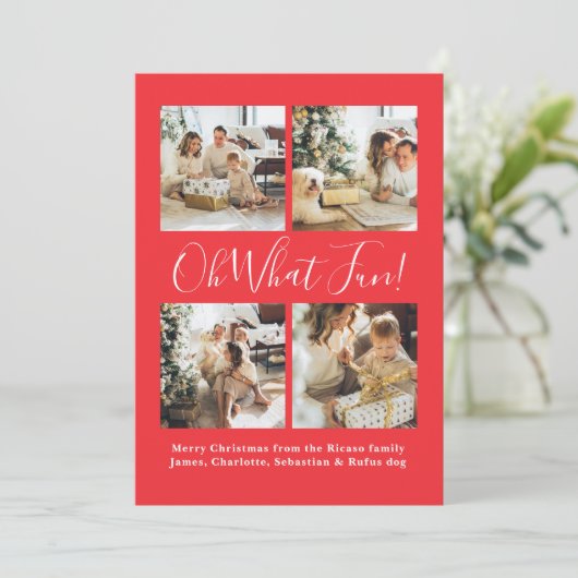Cartes Pour Fêtes Annuelles 4 Photo oh What Fun Nordic Christmas (Debout devant)