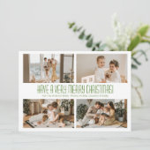 Cartes Pour Fêtes Annuelles 4 Photo Très Joyeux Noël Vacances (Debout devant)