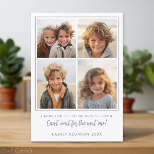 Cartes Pour Fêtes Annuelles 4 Photos - Souvenirs de réunion de famille
