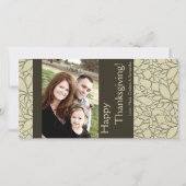 Cartes Pour Fêtes Annuelles 4x8 Autumn Tree Folio PHOTO Thanksgiving Card (Devant)