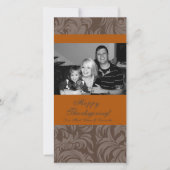 Cartes Pour Fêtes Annuelles 4x8 Autumn Tree Folio PHOTO Thanksgiving Card (Devant)