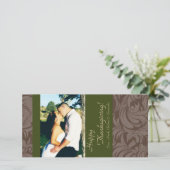 Cartes Pour Fêtes Annuelles 4x8 Autumn Tree Folio PHOTO Thanksgiving Card (Debout devant)