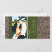 Cartes Pour Fêtes Annuelles 4x8 Autumn Tree Folio PHOTO Thanksgiving Card (Devant)