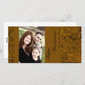 Cartes Pour Fêtes Annuelles 4x8 Autumn Tree Folio PHOTO Thanksgiving Card (Devant / Derrière)