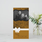 Cartes Pour Fêtes Annuelles 4x8 Autumn Tree Folio PHOTO Thanksgiving Card (Debout devant)