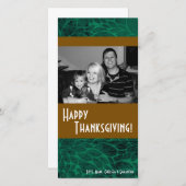 Cartes Pour Fêtes Annuelles 4x8 Autumn Tree Folio PHOTO Thanksgiving Card (Devant / Derrière)