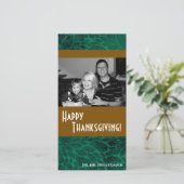 Cartes Pour Fêtes Annuelles 4x8 Autumn Tree Folio PHOTO Thanksgiving Card (Debout devant)