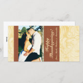 Cartes Pour Fêtes Annuelles 4x8 Autumn Tree Folio PHOTO Thanksgiving Card (Devant / Derrière)