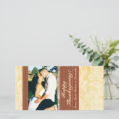 Cartes Pour Fêtes Annuelles 4x8 Autumn Tree Folio PHOTO Thanksgiving Card (Debout devant)