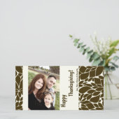 Cartes Pour Fêtes Annuelles 4x8 Autumn Tree Folio PHOTO Thanksgiving Card (Debout devant)