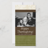 Cartes Pour Fêtes Annuelles 4x8 Autumn Tree Folio PHOTO Thanksgiving Card (Devant)