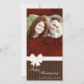 Cartes Pour Fêtes Annuelles 4x8 Autumn Tree Folio PHOTO Thanksgiving Card (Devant)