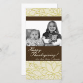 Cartes Pour Fêtes Annuelles 4x8 Autumn Tree Folio PHOTO Thanksgiving Card (Devant / Derrière)