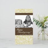 Cartes Pour Fêtes Annuelles 4x8 Autumn Tree Folio PHOTO Thanksgiving Card (Debout devant)