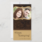 Cartes Pour Fêtes Annuelles 4x8 Autumn Tree Folio PHOTO Thanksgiving Card (Devant)