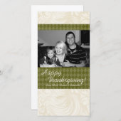 Cartes Pour Fêtes Annuelles 4x8 Autumn Tree Folio PHOTO Thanksgiving Card (Devant / Derrière)