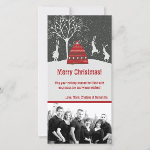 Cartes Pour Fêtes Annuelles 4x8 Lapins Lapins Lapins Lapins Lapins Lapins Phot