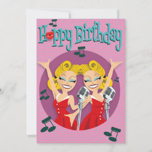 Cartes Pour Fêtes Annuelles 50cravate rock&roll Enkele verjaardagskaart