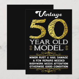 Cartes Pour Fêtes Annuelles 50e anniversaire