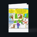 Cartes Pour Fêtes Annuelles 527 snowman fondu Cartoon<br><div class="desc">Même si les enfants adorent faire des bonhommes de neige,  ils en tuent beaucoup tous les soirs quand ils boivent du chocolat chaud ou de la soupe.</div>