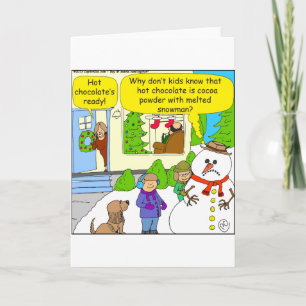 Cartes Pour Fêtes Annuelles 527 snowman fondu Cartoon