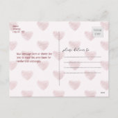 Cartes Pour Fêtes Annuelles 5 coeurs Valentine d'aquarelle de vin de collage (Dos)