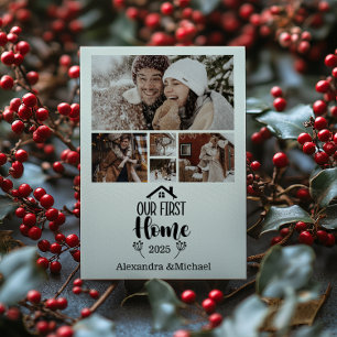 Cartes Pour Fêtes Annuelles 5 Photo Minimaliste Noël Notre Première Maison