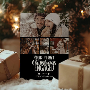 Cartes Pour Fêtes Annuelles 5 Photo Minimaliste Premier Noël Engagé