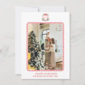 Cartes Pour Fêtes Annuelles 5 Photo Monogramme de Noël Photo Grille millénaire (Devant)